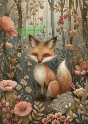 woodland Spring Animals Fox