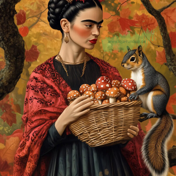 072 Frida Kahlo Eichhörnchen