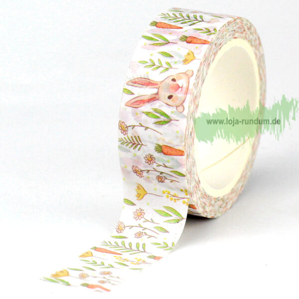 Washi Tape - Rabbit with carrot