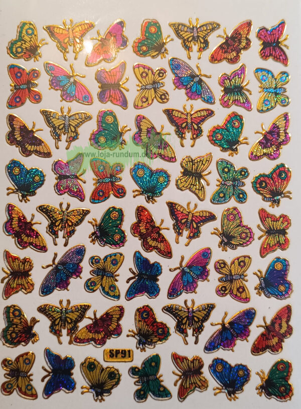 Butterflies - Glitter Stickers